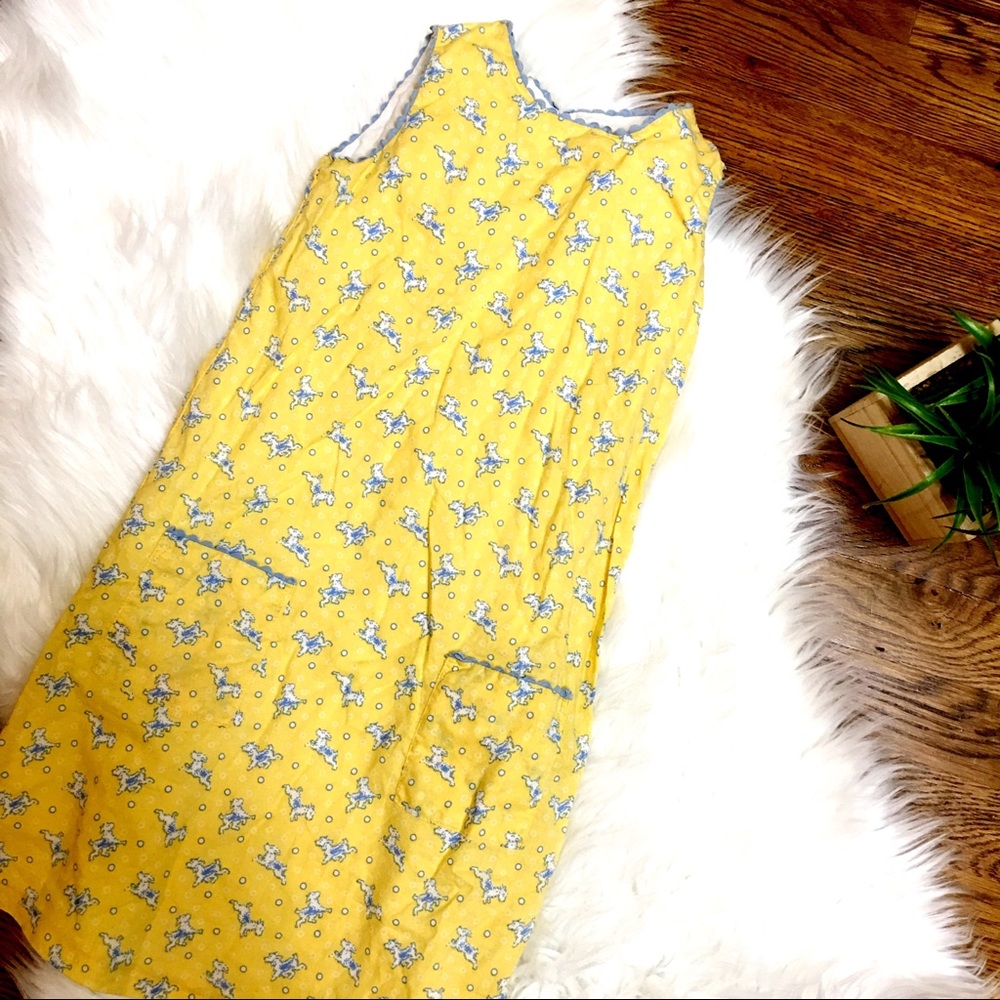 Pears and Bears Dog Puppy Dress Yellow size 6